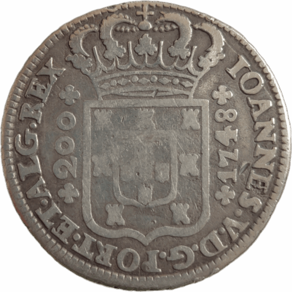 12 Vinténs em prata, D. João V 1748