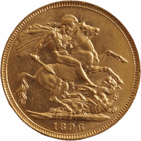 1896 S, INGLATERRA, Libra em ouro de Vitória - Image 2