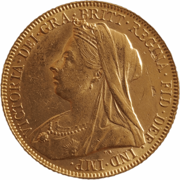 1900, INGLATERRA, Libra em ouro de Vitória