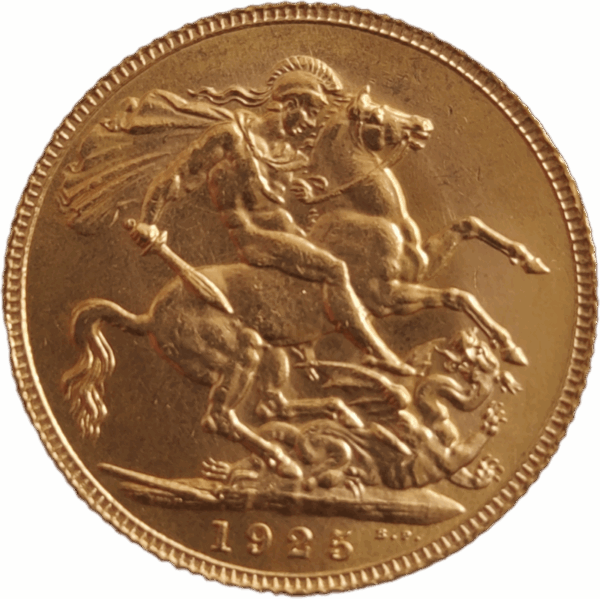 1925 - INGLATERRA, Libra em ouro de Jorge V - Image 2