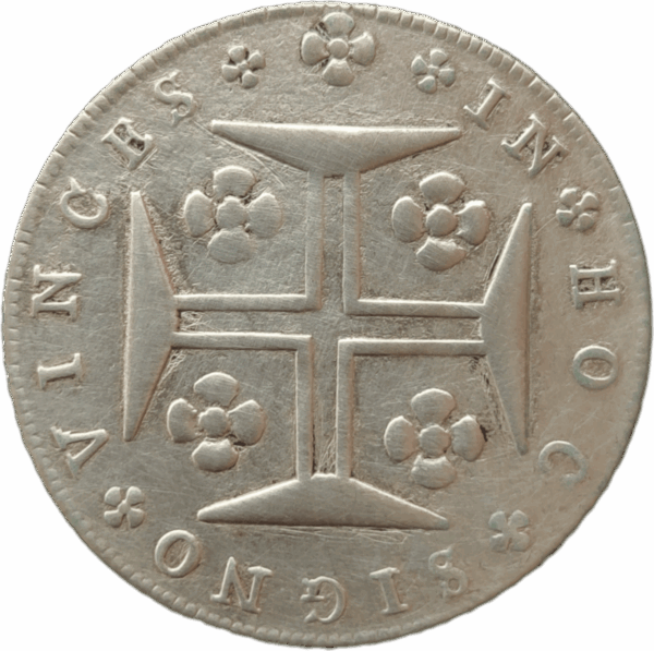 Cruzado Novo em prata, D. Maria I e D. Pedro III 1782 - Image 2