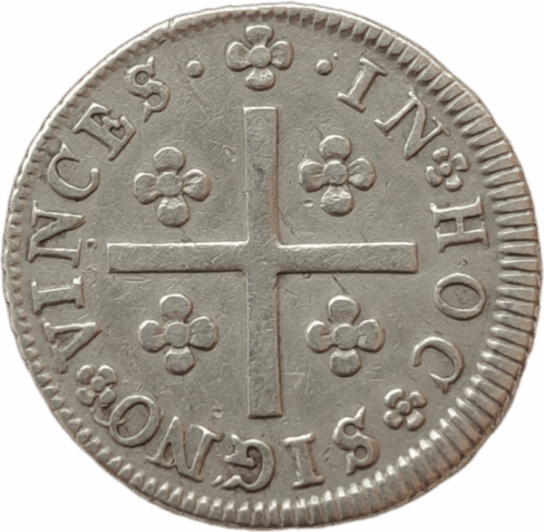 Meio Tostão em prata, D. Maria I e D. Pedro III 1777/1786 - Image 2
