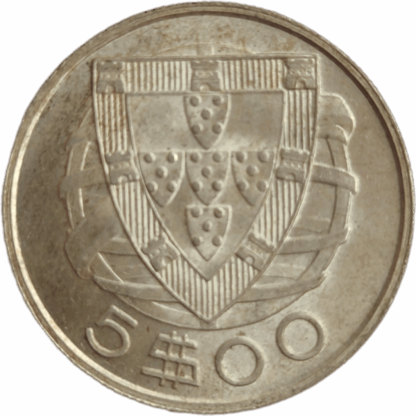 5$00 de 1937 - Prata - Image 2