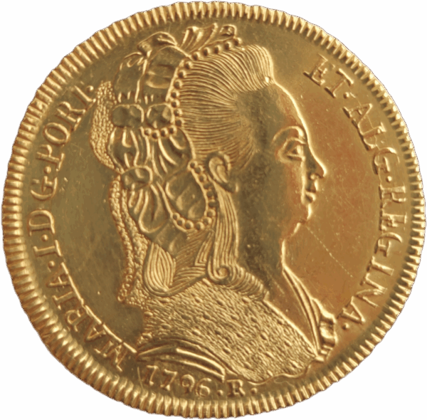 Peça de D. Maria I - 1796 R - Toucado
