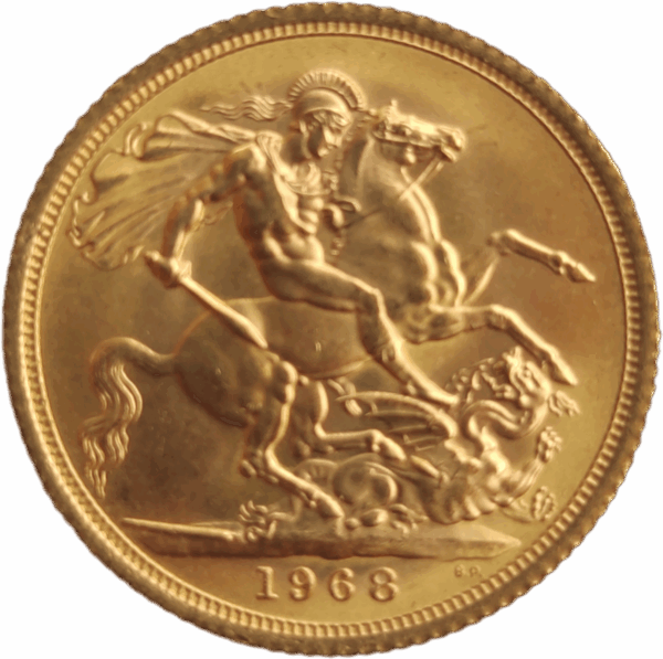 1968 - INGLATERRA, Libra em ouro de Isabel II - Image 2