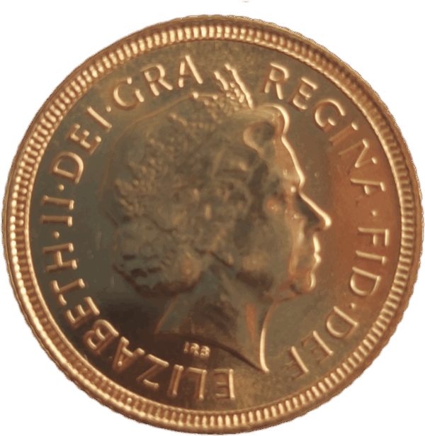 2001, INGLATERRA, meia Libra em ouro, Isabel II