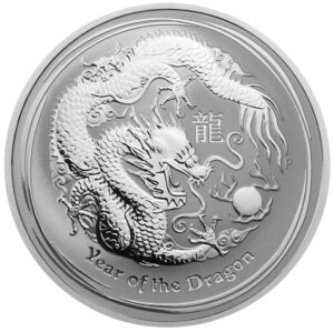 Austrália 2012 - 1 Onça (1 oz) de prata fina, Ano Lunar do Dragão