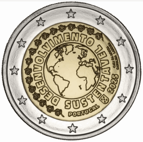 2025 - Portugal - 2 euro - DESENVOLVIMENTO SUSTENTÁVEL