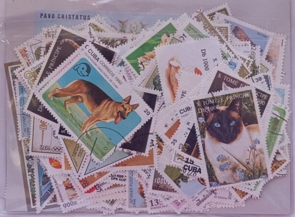 Fauna Doméstica - Pacote de 250 selos diferentes - Image 2