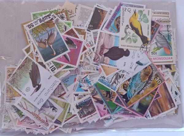 Aves - Pacote de 500 selos diferentes - Image 2