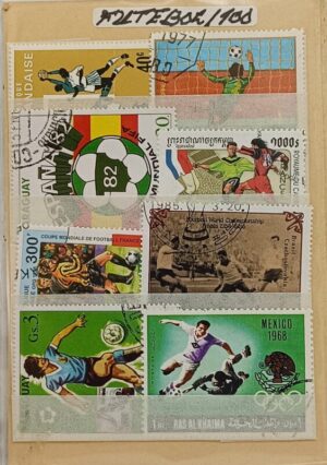 Futebol - Pacote de 100 selos diferentes