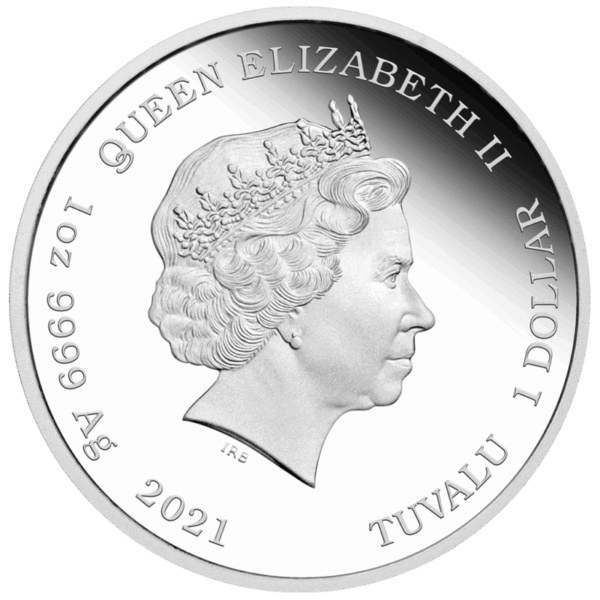 Tuvalu 2021 - 1 Onça (1 oz) de prata fina - JAMES BOND Legacy, 007 - Image 2