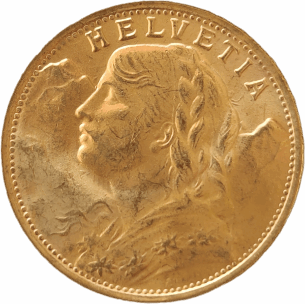 SUÍÇA, 20 Francos - 1935 L B - Image 2