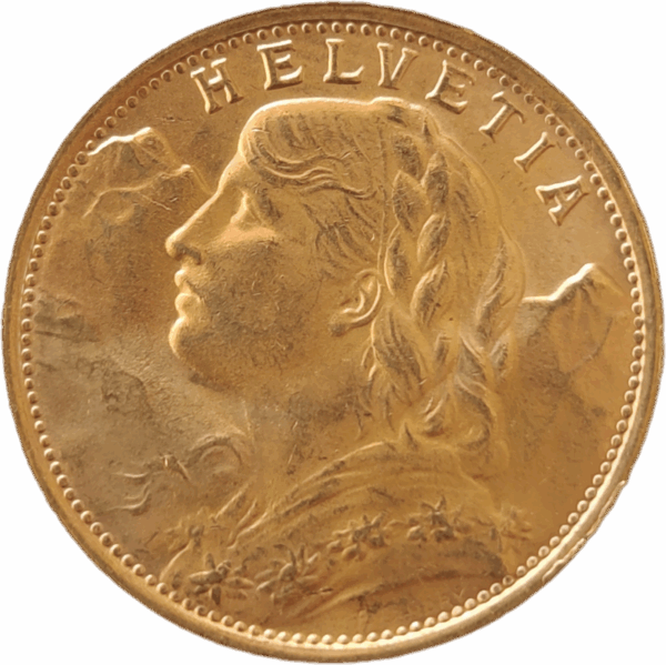 SUÍÇA, 20 Francos - 1935 L B - Image 2