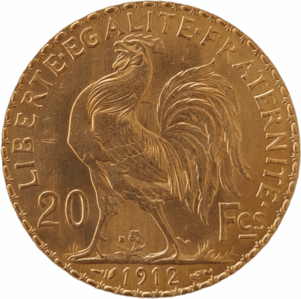 FRANÇA, 20 Francos, 1912