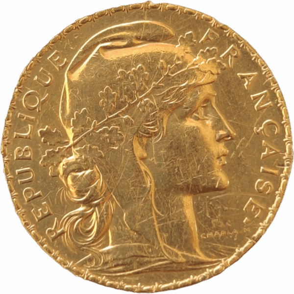 FRANÇA, 20 Francos, 1909 - Image 2