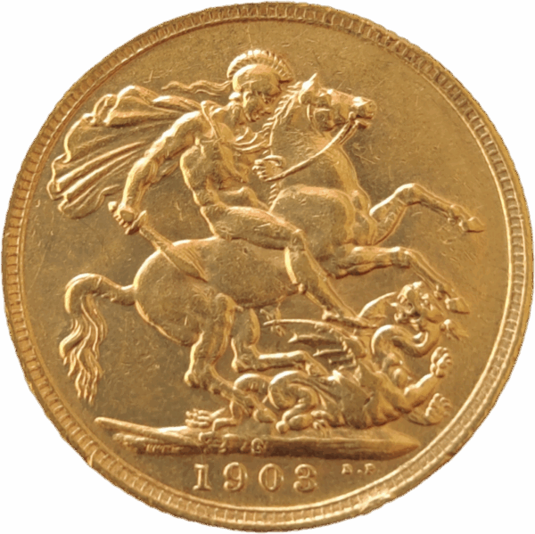 1903 S - INGLATERRA, Libra em ouro de Eduardo VII - Image 2