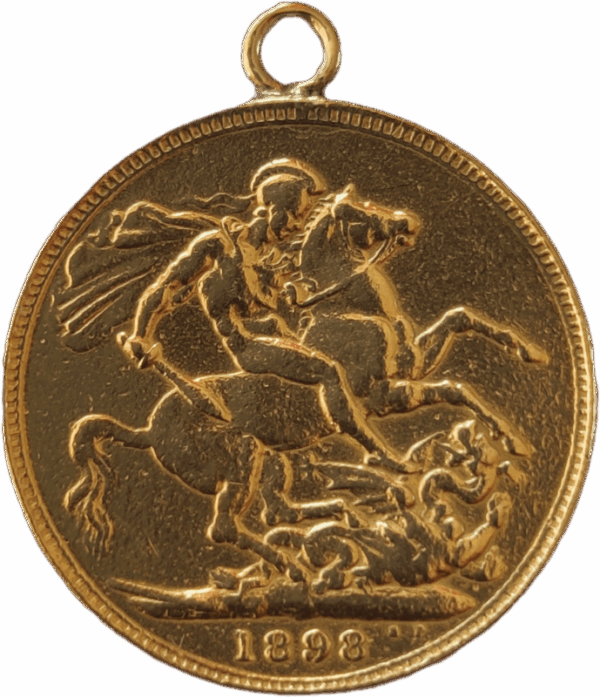 Inglaterra, Libra - Vitória 1898 - Com argola - Image 2