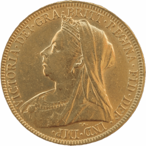1895 - INGLATERRA, Libra em ouro de Vitória