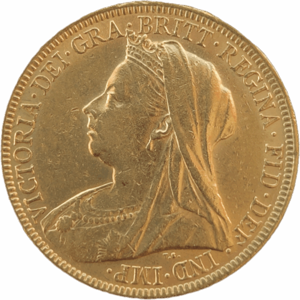 1895 - INGLATERRA, Libra em ouro de Vitória