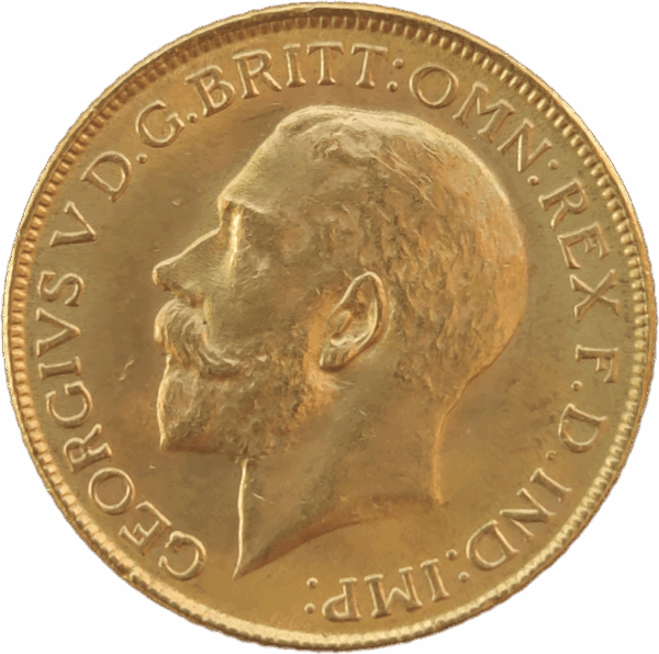 1918 I - INGLATERRA, Libra em ouro de Jorge V