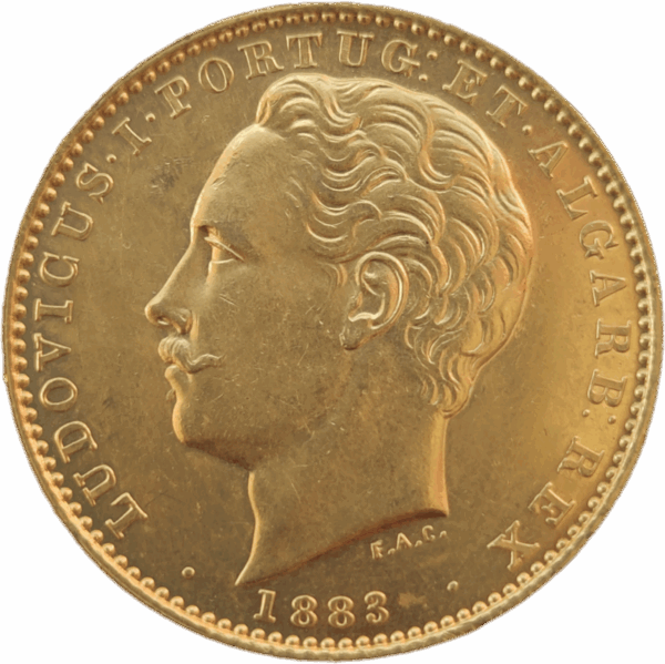 10.000 réis de D. Luís I de 1883 **Só 8.500 Moedas**