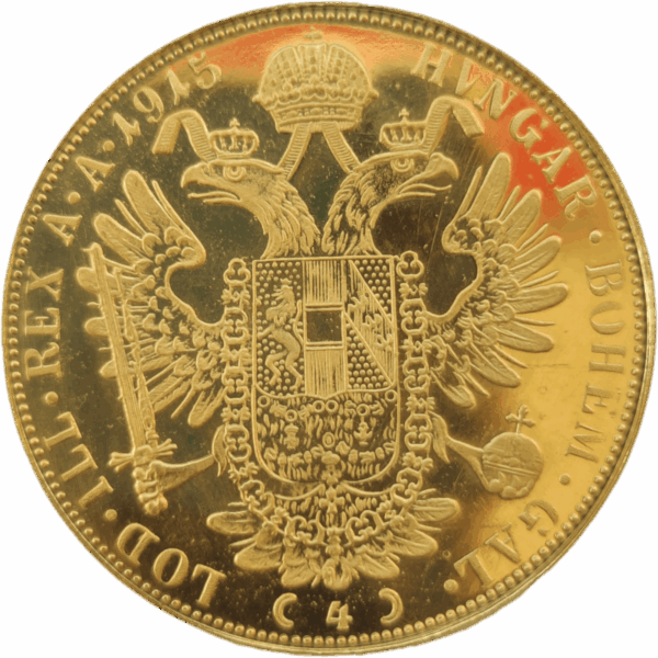 Áustria, 4 Ducados - 1915