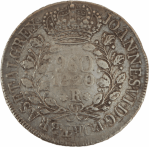 960 réis (PATACÃO) de D. João VI - 1820 R - Brasil (Rio de Janeiro)