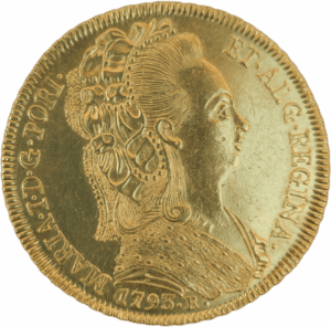 Peça de D. Maria I - 1793 R - Toucado