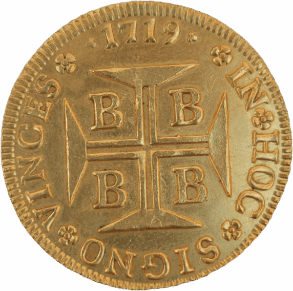 Moeda (4.800 Réis) de D. João V - 1719 B - Image 2