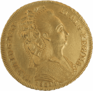 Peça de D. Maria I - 1801 R - Toucado