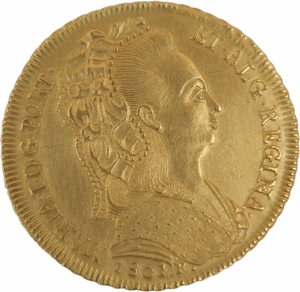 Peça de D. Maria I - 1801 R - Toucado