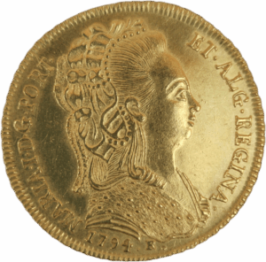 Peça de D. Maria I - 1794 R - Toucado