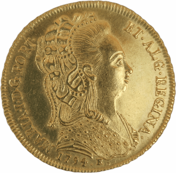Peça de D. Maria I - 1794 R - Toucado