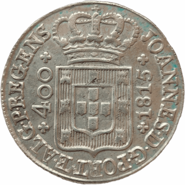 Cruzado Novo de prata, D. João P. R. de 1815