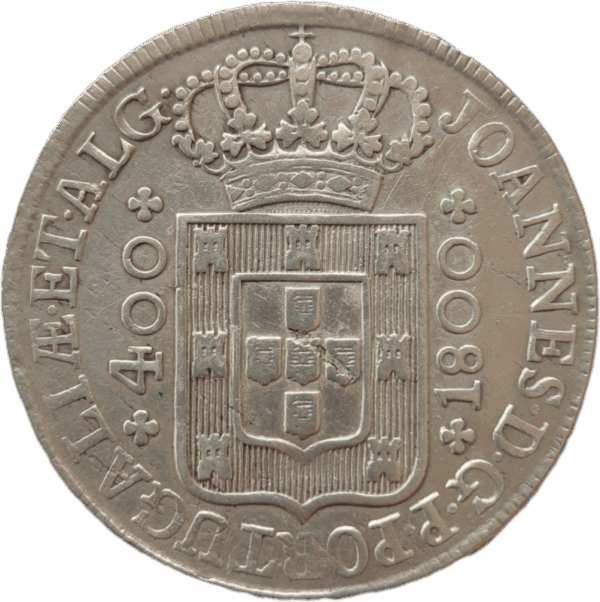 Cruzado Novo de prata, D. João P. R. de 1800