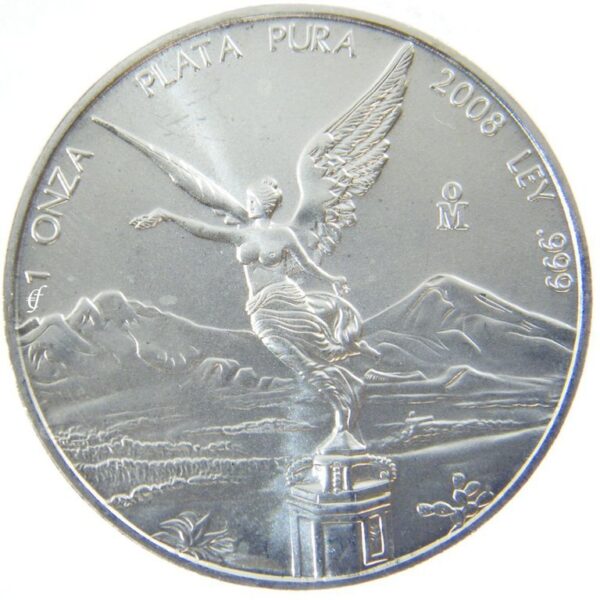 México 2008 - 1 Onça (1 oz) de prata fina, Casa de Moeda de México