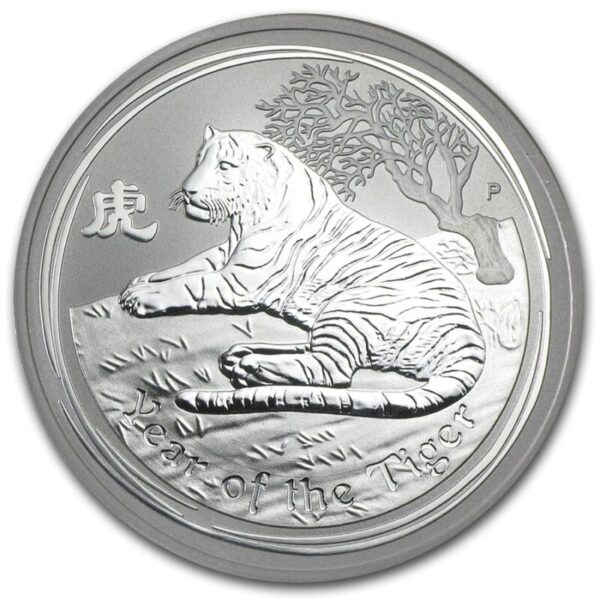 Austrália 2010 - 1 Onça (1 oz) de prata fina, Ano Lunar do Tigre