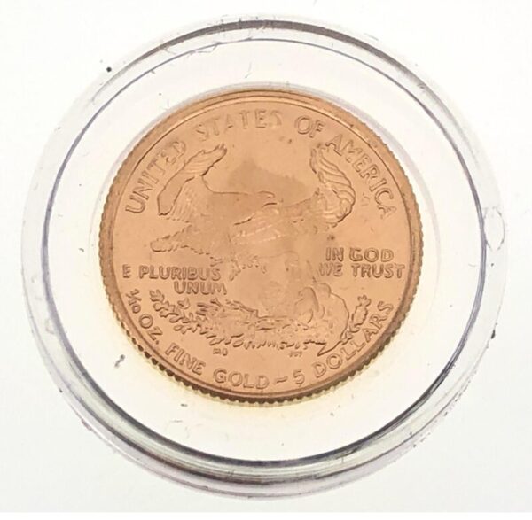 ESTADOS UNIDOS, 2001, Caixa com 1 moeda de 5 Dólares Ouro - Image 2