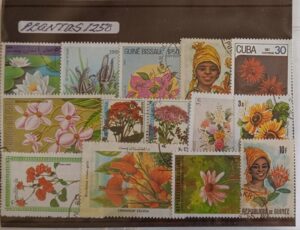 Plantas - Pacote de 250 selos diferentes