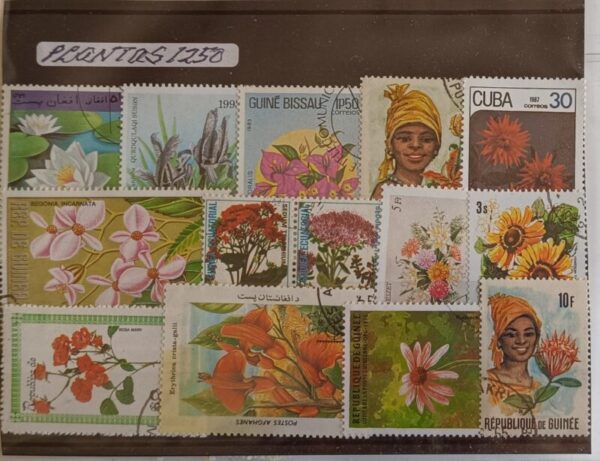 Plantas - Pacote de 250 selos diferentes