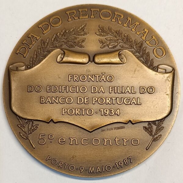 Medalha, 5º encontro / Banco Portugal / Frontão do Edifício do Banco de Portugal no Porto - Image 2
