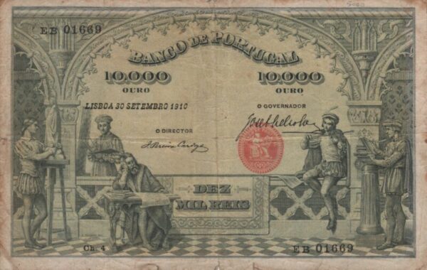 10.000 réis - Chapa 3 - 30/09/1910