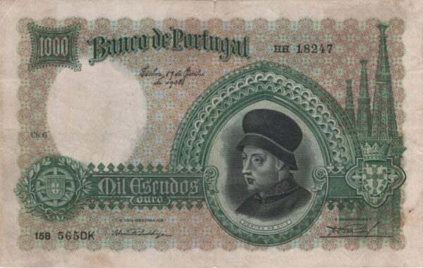 1.000$00 chapa 6 - 17/06/1938