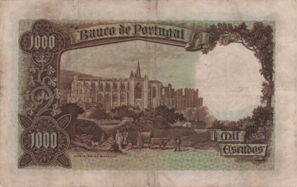 1.000$00 chapa 6 - 17/06/1938 - Image 2