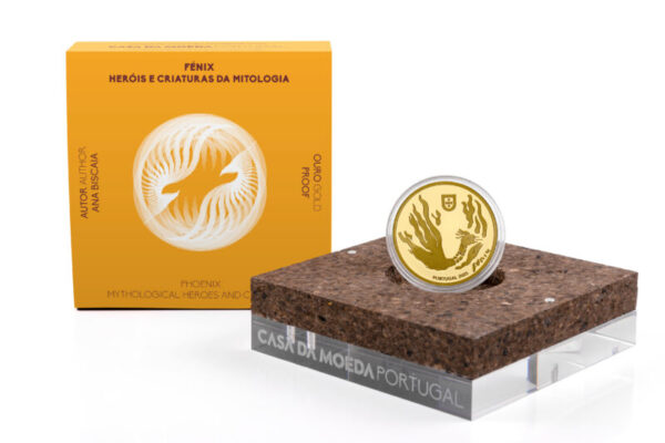 2025, Portugal, 5 euros OURO Proof - FÉNIX - Das cinzas ao ouro