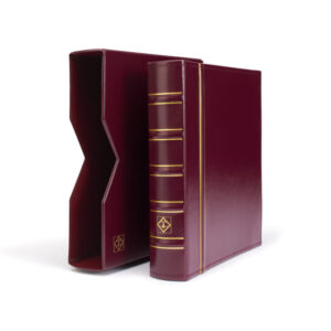 Álbum com Estojo OPTIMA Classic em Vermelho, INCLUI 10 FOLHAS PARA MOEDAS - 331 276