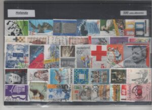 Holanda - Pacote de 500 selos diferentes